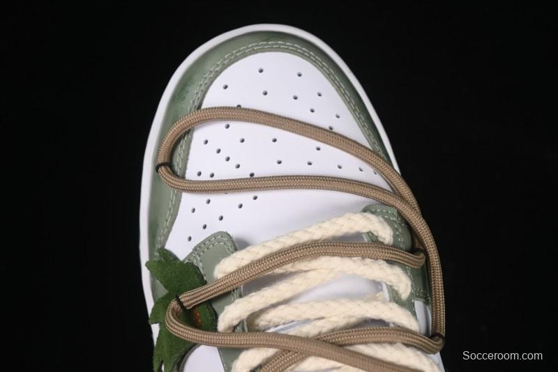 Nike Dunk Low Butterfly Bamboo Forest Green Low-Top Casual Sneakers - DD1391-101