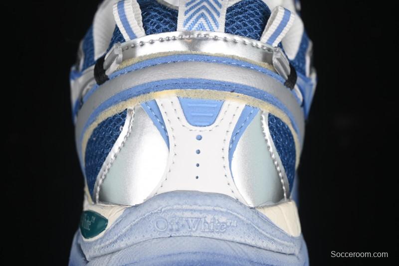 Off-White Be Right Tie-Dye Blue Low-Top Lifestyle Casual Shoes - X.E5