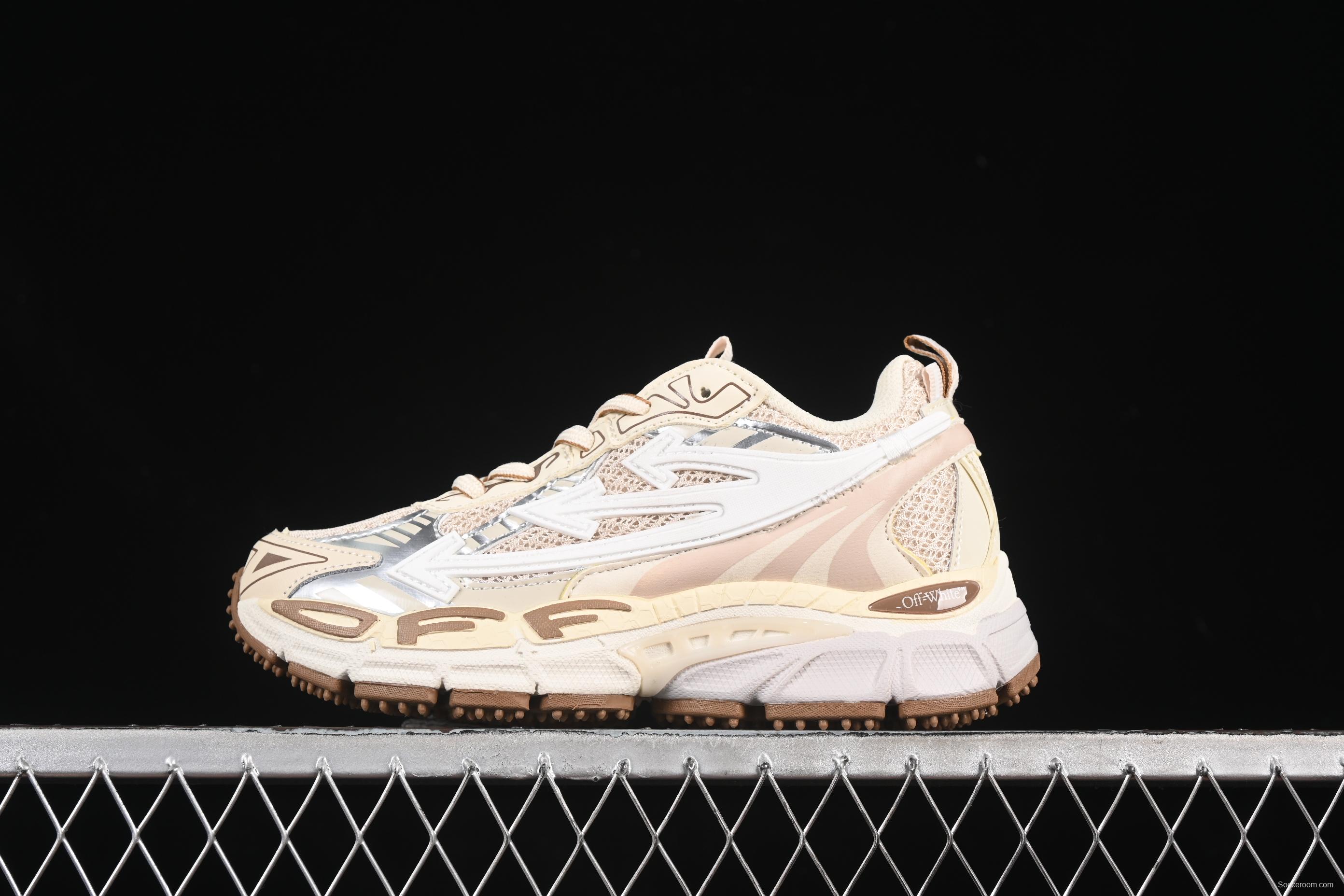 Off-White Be Right Low-Top Lifestyle Sneakers in Beige - C.D4