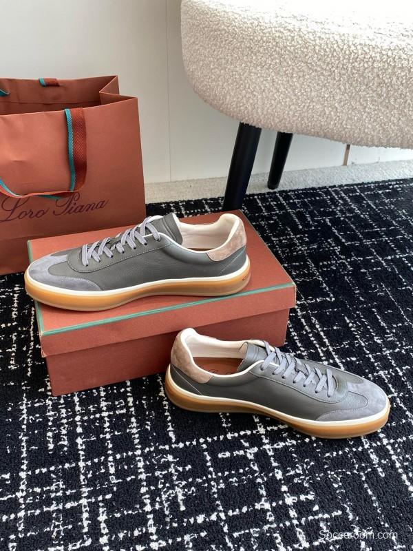 2024 Unisex LP Grey Suede Leather Plimsolls MJ00320