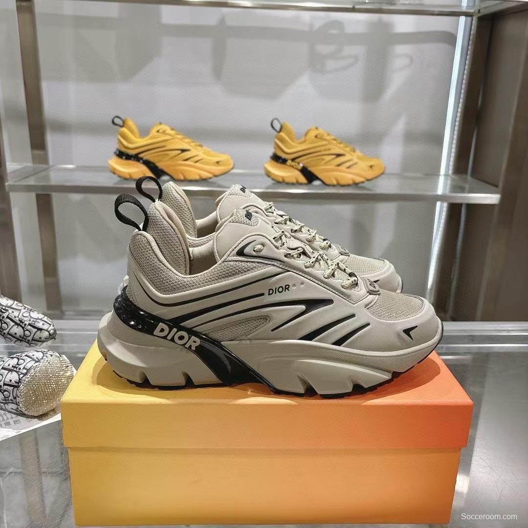 2024 Unisex Dior Beige Black Mesh Sneakers MJ00360