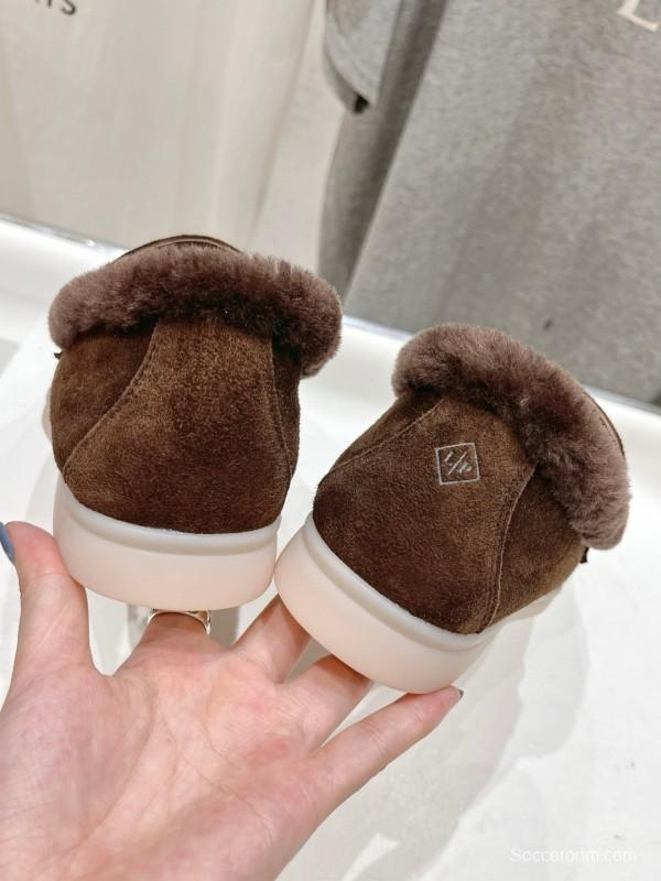 2024 Women LP Brown Suede Loafer MJ00300