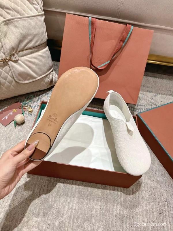 2025 Women LP White Leather Casual Shoes LY00300