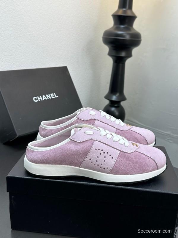 2025 Women CHANEL Pink Suede Casual Sneakers Classic Craftsmanship LY00360(F)