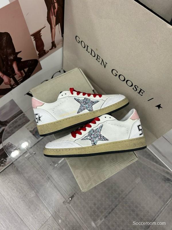 2024 Unisex GGDB White Pink Red Leather Suede Sneakers MJ00260