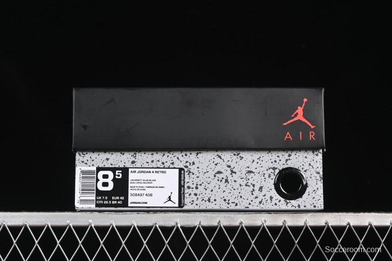 Nike Travis Scott Cactus Jack x Air Jordan 4 Retro AJ4 Collaboration Suede Blue - 308497-406