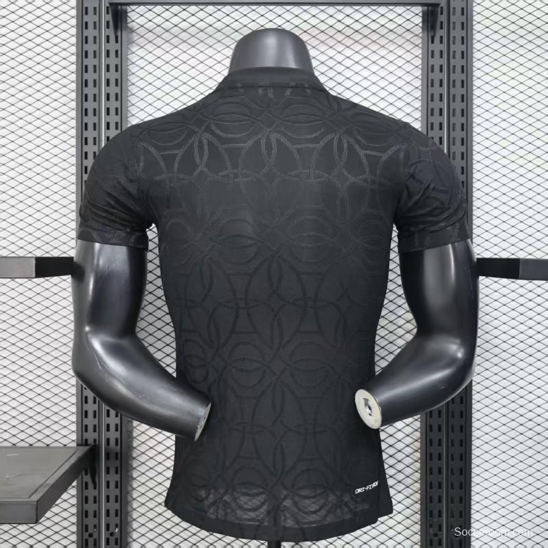 Player Version 25/26 Paris Saint-Germain PSG Black Pre-Match Jersey