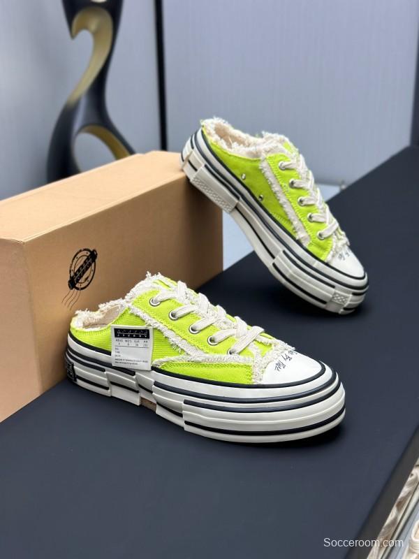 2025 Unisex XVESSEL Yellow White Canvas Plimsolls Vulcanized AS00240