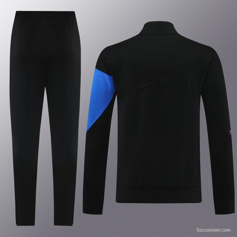 25/26 Chelsea Black/Blue Full Zipper Jacket +Long Pants