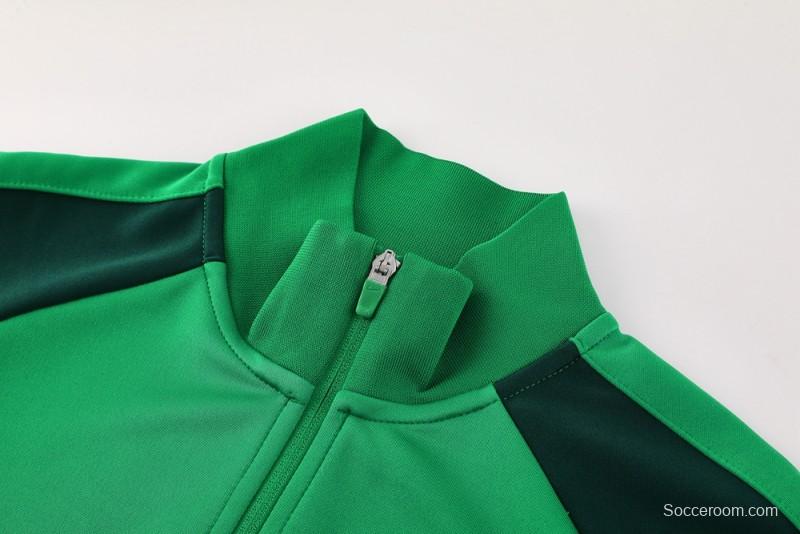 2025 NIKE Green Full Zipper Jacket +Long Pants