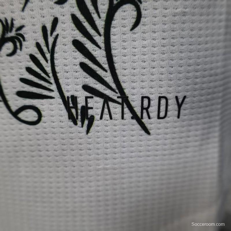 Player Version 2025 Algeria White with Traditional Pattern Jersey