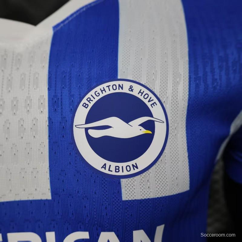 Player Version 25/26 Brighton Hove Albion Home Jersey