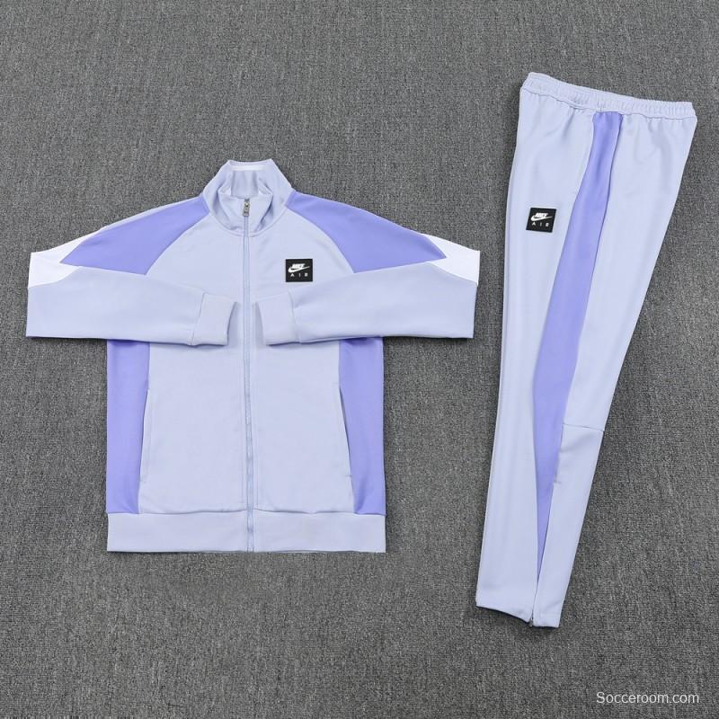 2025 NIKE Purple Full Zipper Jacket + Long Pants
