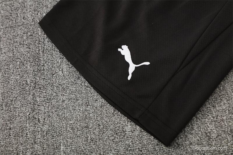 25/26 Manchester City Black with XS Short Sleeve+Soccer Shorts