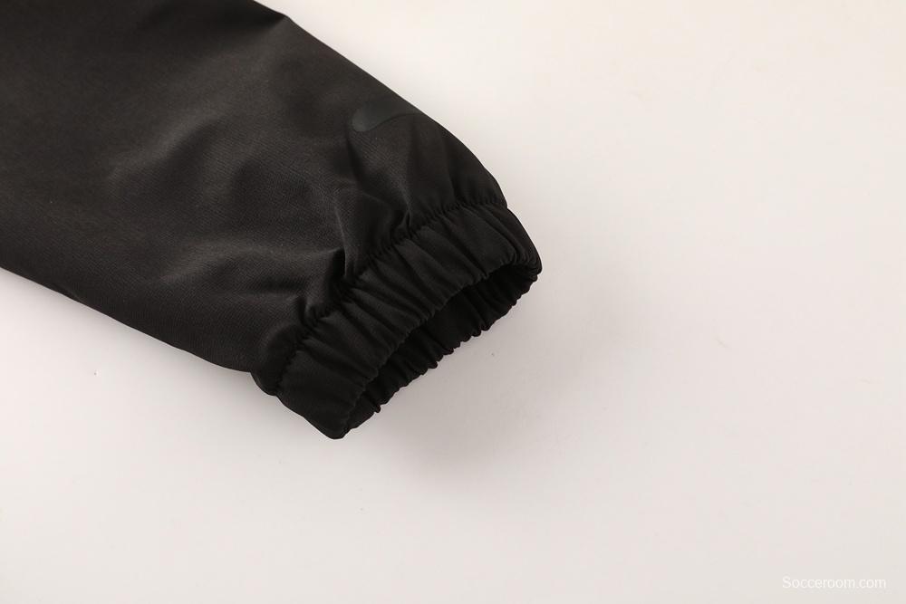 25/26 Adidas Black Hoodie Full Zipper Jacket + Long Pants