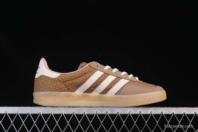Adidas Originals Gazelle Indoor Retro Casual Slip-Resistant Wear-Resistant Low-Top Skate Shoes - JR8851
