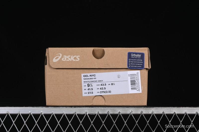 Asics Gel-NYC Retro Running Shoes with Breathable Mesh and Suede Upper - 1203A383-111