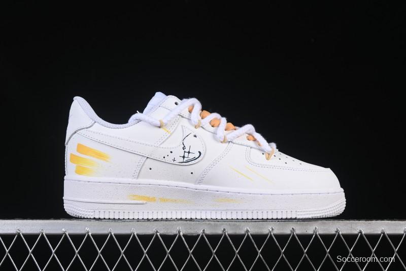 Nike Air Force 1 '07 Low Leo Hand-Painted Doodle Zodiac Series Low-Top Casual Sneakers - 723-822