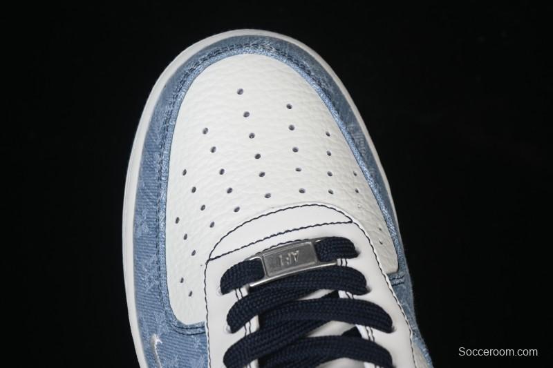 Nike Air Force 1 '07 Low LV Collaboration Denim Patchwork Casual Sneakers - SC0601-556