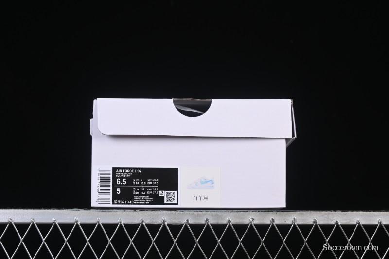 Nike Air Force 1 '07 Low Aries Hand-Painted Doodle Zodiac Series Casual Sneakers - 321-419