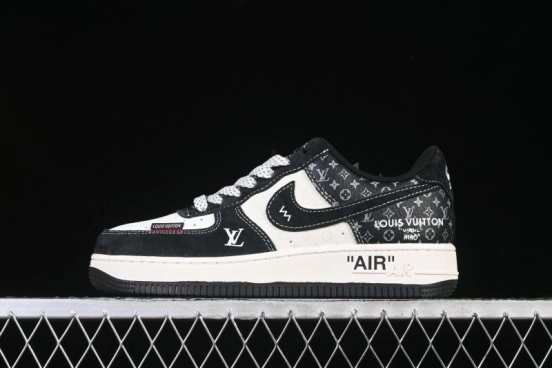 Nike Air Force 1 '07 Low LV Collaboration Stitched Label Print Casual Sneakers - CX5050-Y10