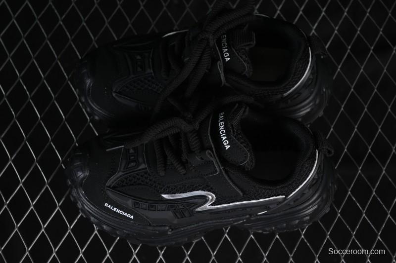 Balenciaga Non-Slip Wear-Resistant Casual Kids Shoes Black