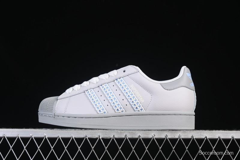Adidas Superstar II J Casual Sneakers with Shell Toe Design - JQ8729