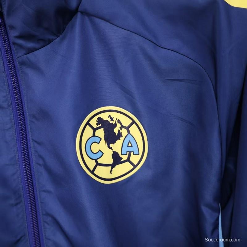 25/26 Club America Blue Windbreaker (with Inner Lining)