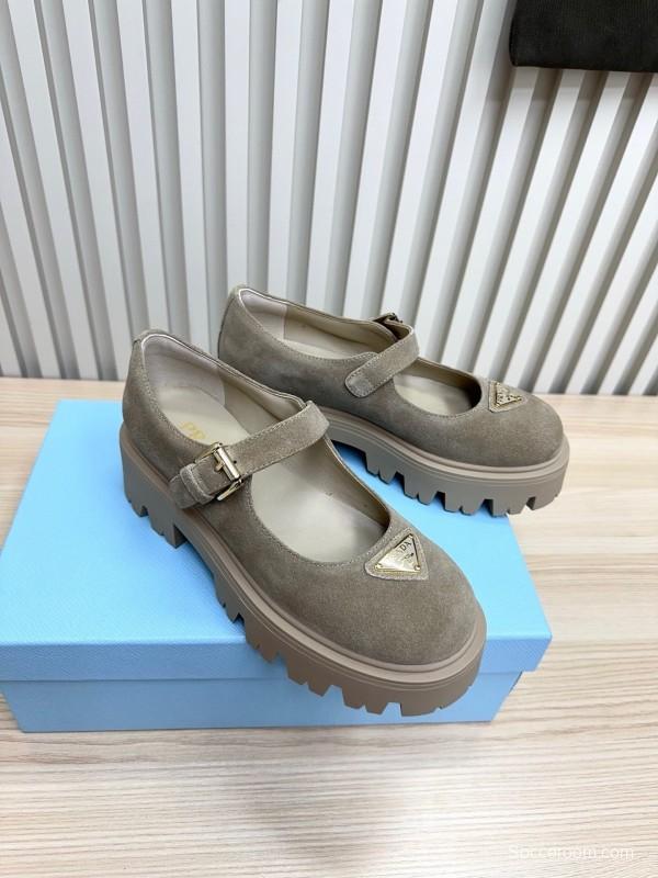 Prada 2025 SS Platform Mary Jane Shoes - LY00300