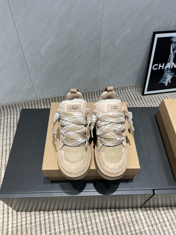 UGG Platform Loafers Series Round Toe Chunky Sole Casual Shoes - MJ00270