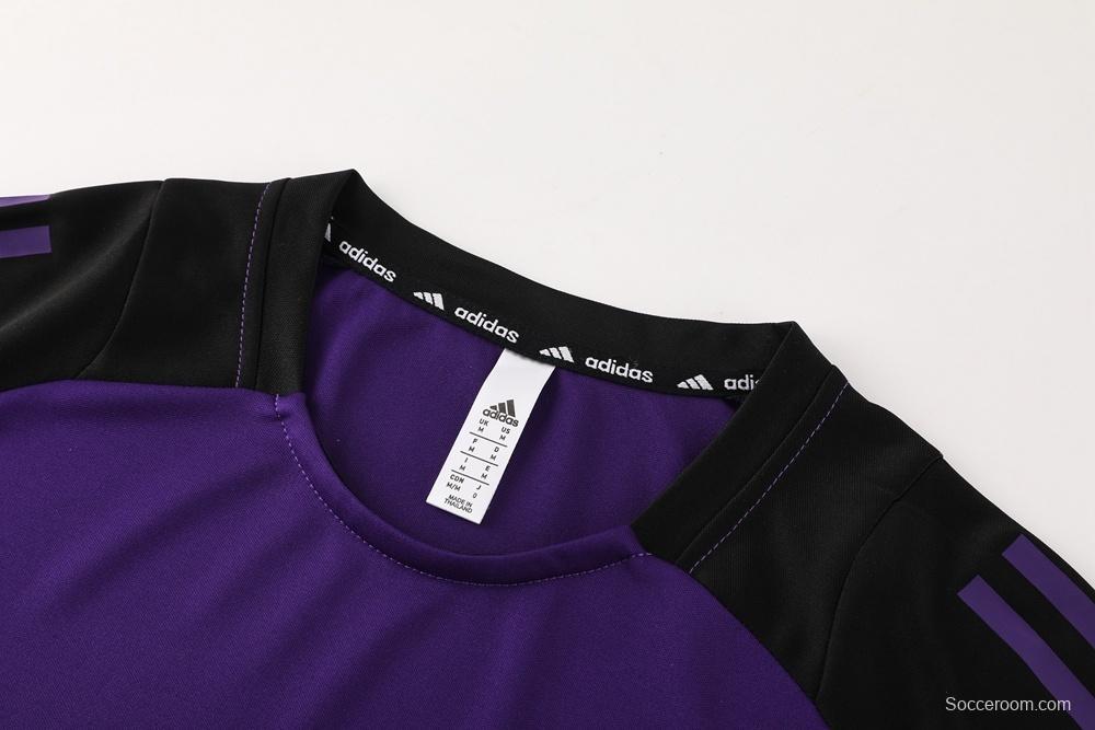 2025 Germany Purple Short Sleeve+Soccer Shorts