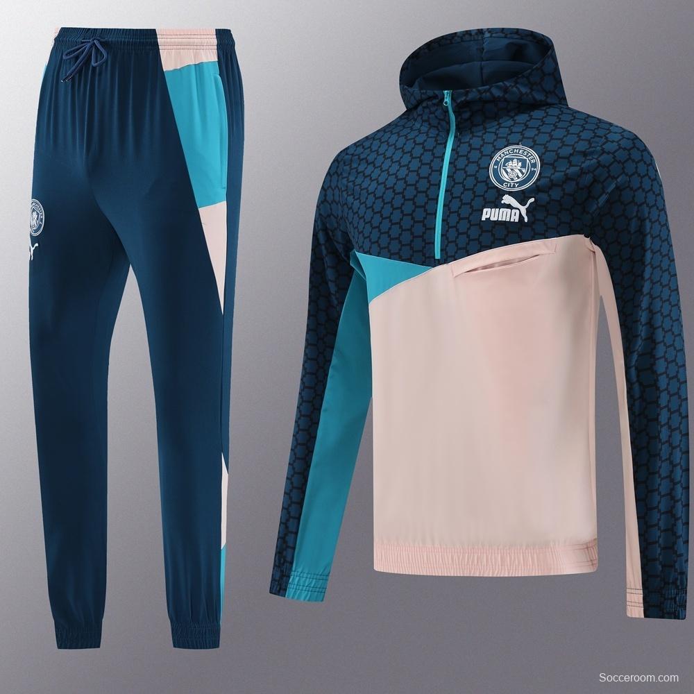 Manchester City Half Zipper Jacket+Long Pants S-2XL