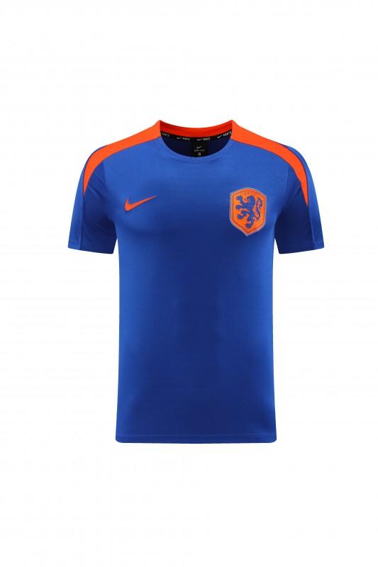 2025 Netherlands Blue Short Sleeve+Soccer Shorts