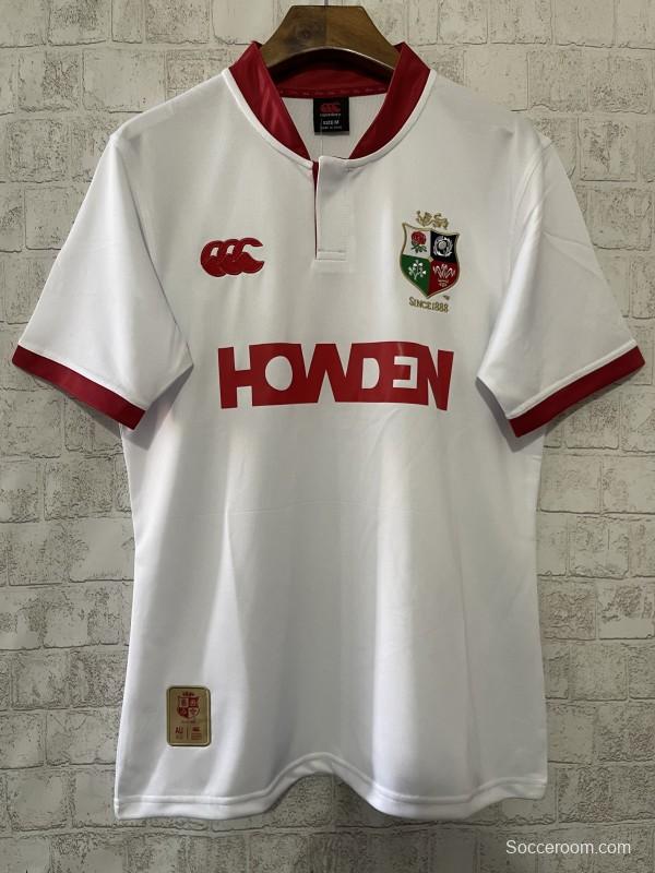 2026 British & Irish Lions White with Red Trim Jersey