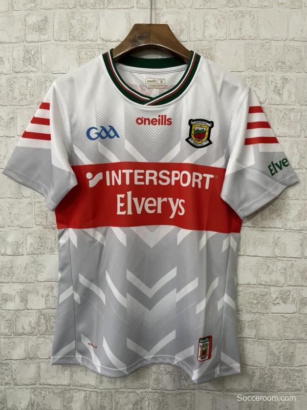 25/26 Mayo GAA White with Red Trim Jersey