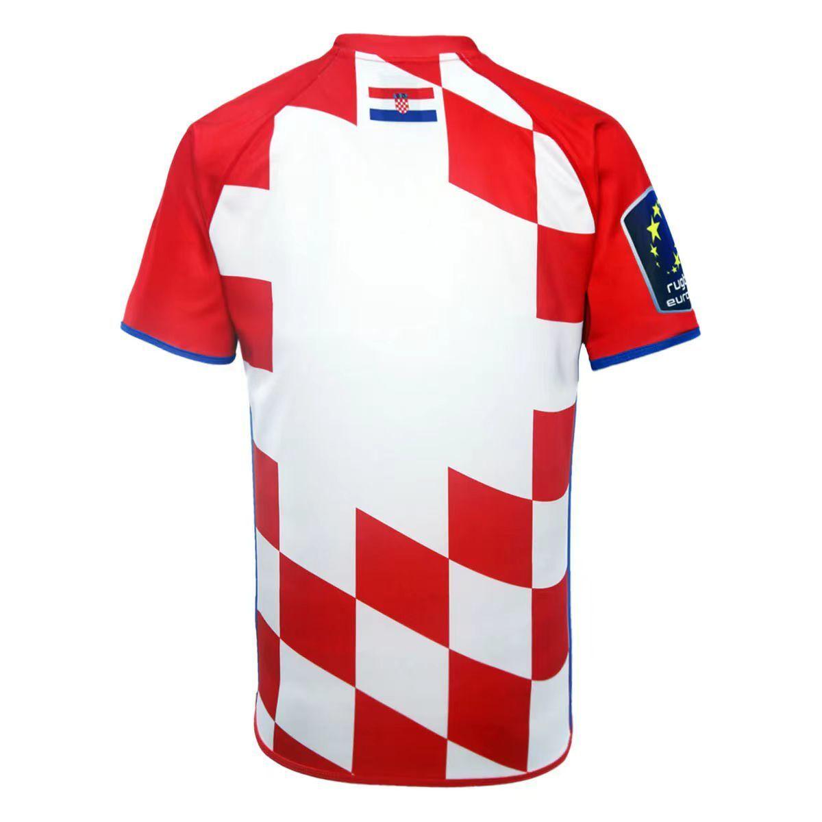 2026 Croatia Red and White Checkerboard Pattern Jersey