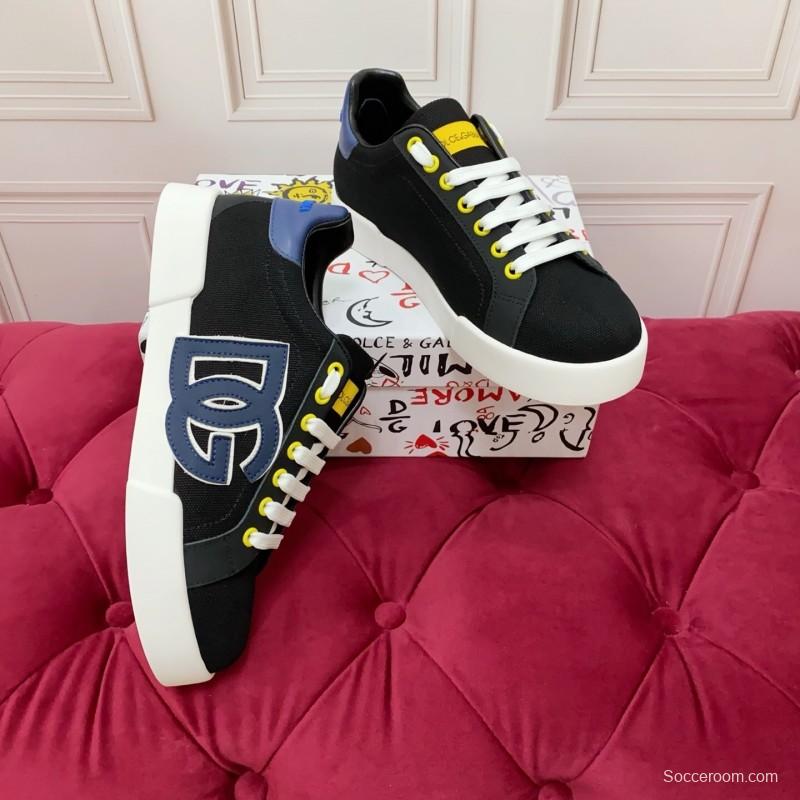 Dolce & Gabbana 2025 SS New Collection Luxury Embroidered Logo Sneakers - AS00300