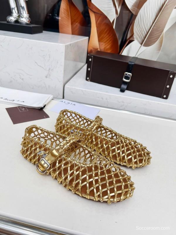 Alaia Handwoven Ballet Dance Shoes with Inner Height Increase - LY00280