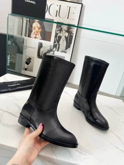 Adidas 2025 SS Western Suede Patchwork Slip-On Riding Boots - LY00350