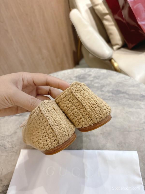 Gucci Ballet Flats with Leather Sole and Bow Detail - LY00320