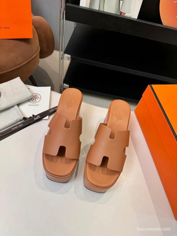 Brand Classic Platform Wedge Sandals with Waterproof Base - LY00