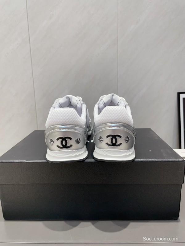 Chanel Silver Horn King II Casual Series Sneakers - KFY00330