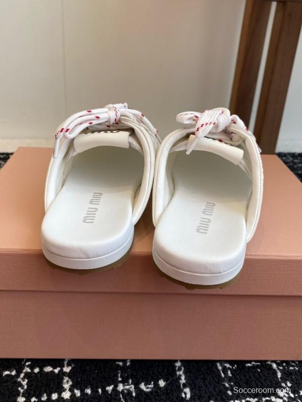 MiuMiu 2025 SS Early Spring Slip-On Trainer Loafer - KFY00295