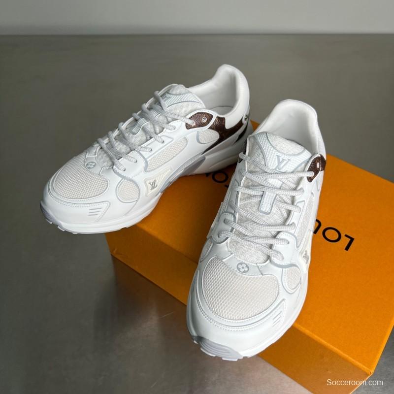 L v Olympia Round Toe Lace-Up Low Top Casual Lifestyle Shoes - YC