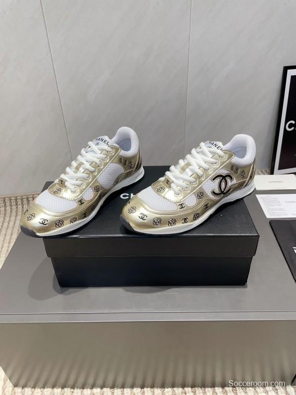 Chanel Silver Horn King II Casual Series Sneakers - KFY00330