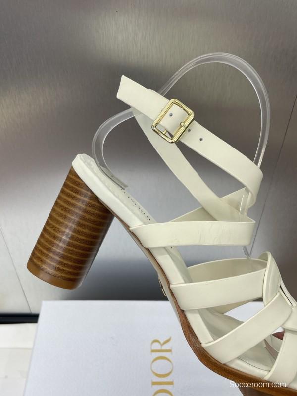 Dior D-Club Spring Summer New Jelly Color Hollow Layered Cross Strap High Heel Women Shoes - KFY00290