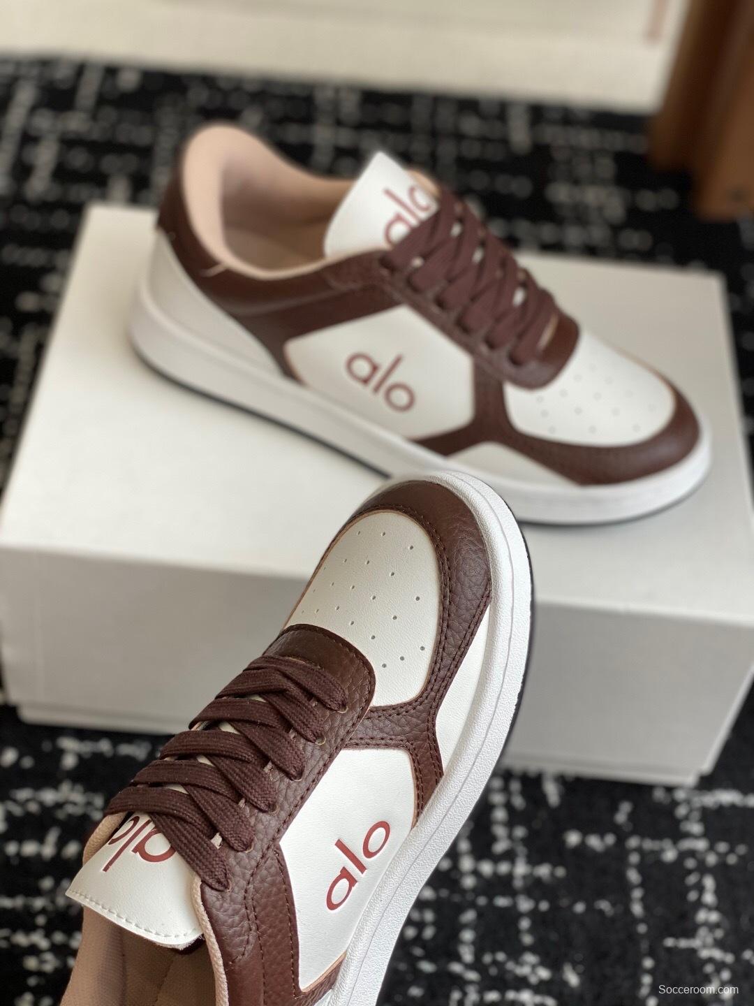 Alo 2025 SS Two-Tone White Sneakers Chunky Sole Comfort Casual - KFY00280