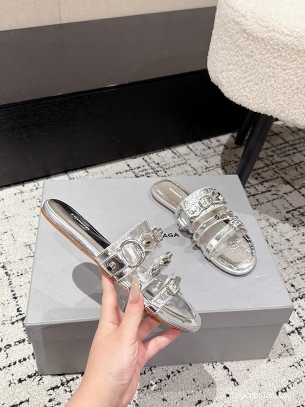 Balenciaga Cagole Metal Studs Sandals Series - KFY00260
