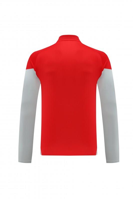 25/26  Adidas Red/White Full zipper Jacket Tracksuit+ long pants