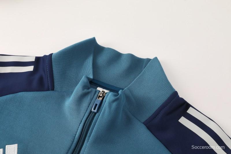 25/26 Arsenal  Navy Blue  Full zipper Jacket Tracksuit+ long pants